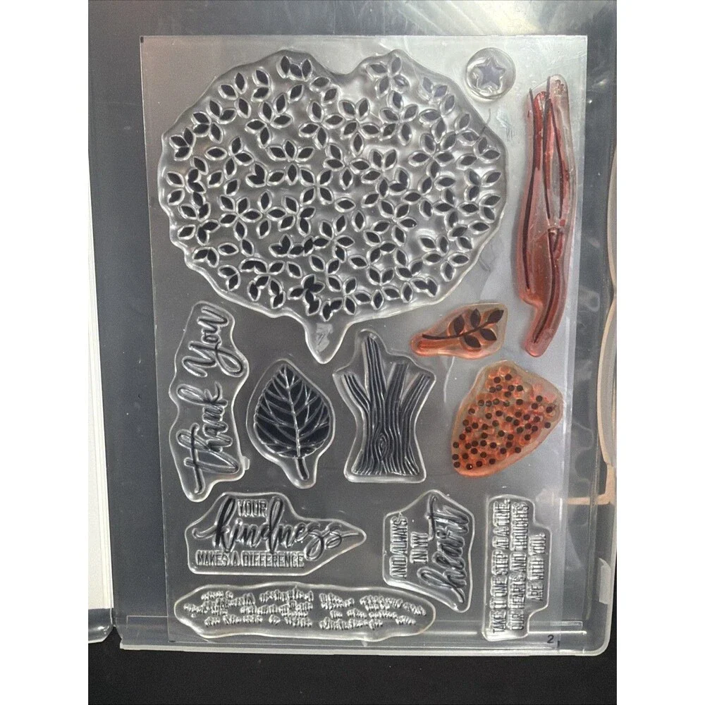 Stampin up Thoughtful Branches 23 Pcs Stamp Set Retired 143539 Photopolymer